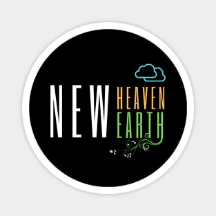 New Heavens and New Earth Christian Design Magnet